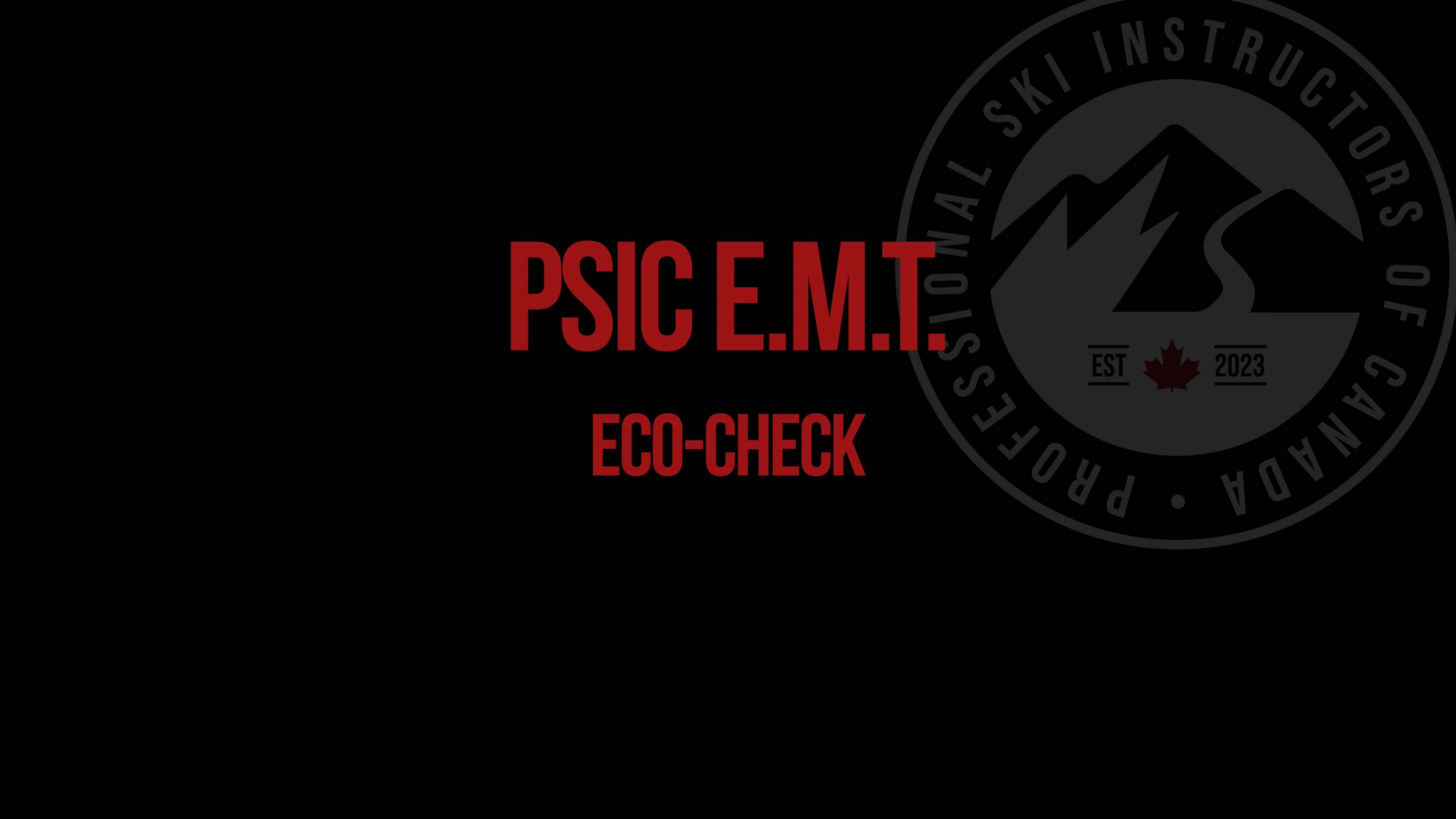 Eco-Check - Early Mobility Training 